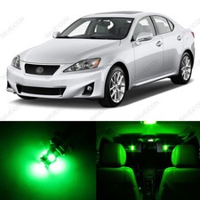 16 X Green Led Interior Lights Package For 2006 - 2013 Lexus Is250 Is350 Tool