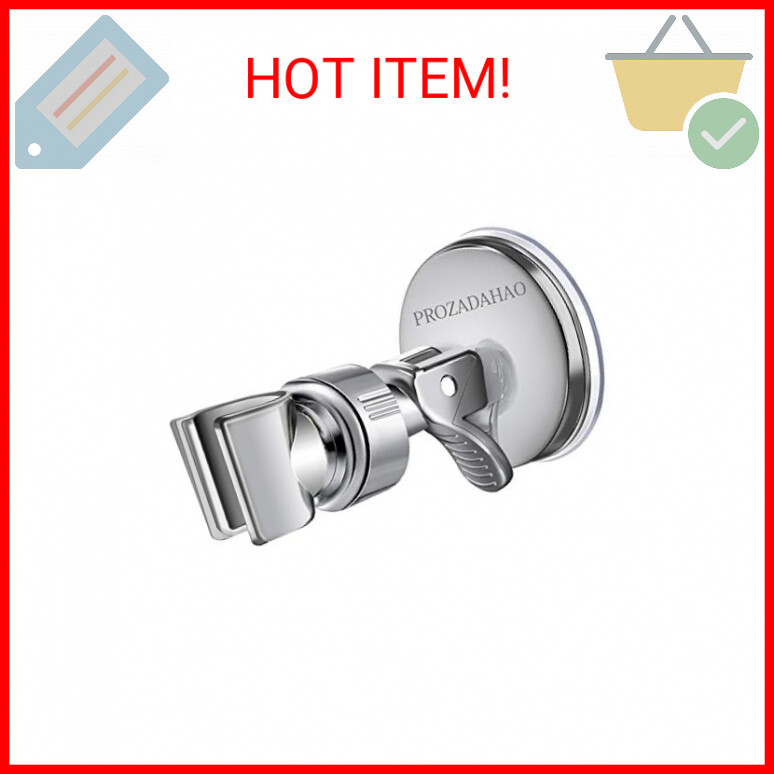 Adjustable Shower Head Holder, Bathroom Suction Cup Handheld Shower Head Bracket