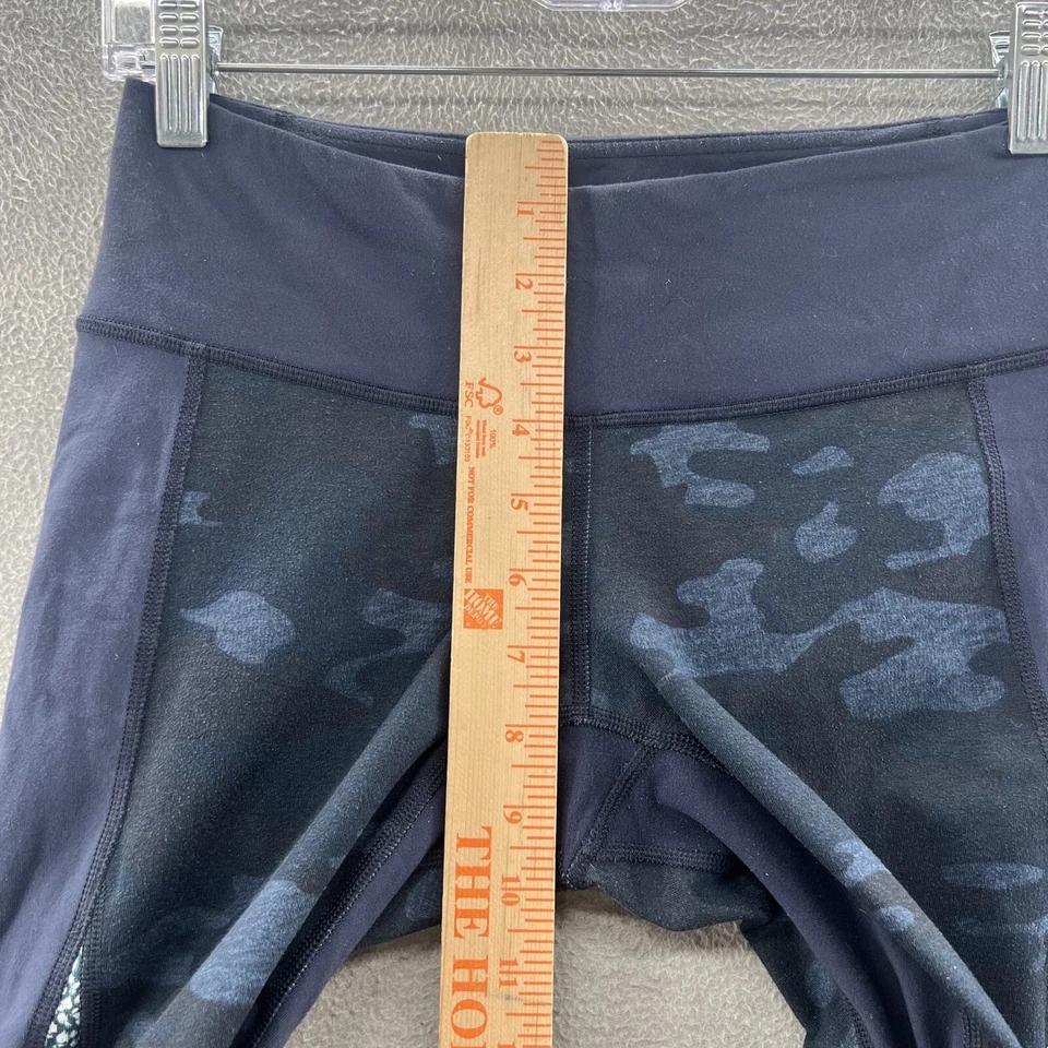lullulemen Mujer Talla 6 Azul Capri Crop Leggings Atléticos Spandex Foto 4 de 4