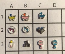 Floating Charms to fit Origami Owl #18 Buy 4 Get 1 Free MESSAGE FOR FREE CHARM!