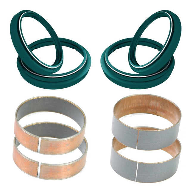 SKF complete fork seal / scraper & inner / outer bushing kit Showa