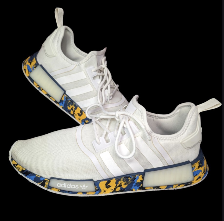 Adidas NMD_R1 White Camo Gold Blue Men’s Size 11 M GX4466 Adidas NMD_R1 White Camo Gold Blue Men main image 3