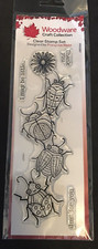 Beetle flower cute bugs insects Woodware Craft Collection clear stamp set 
