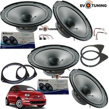 Kit 4 Casse Altoparlanti Phonocar bicono Anteriori e Posteriori 165mm Fiat 500