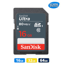 Sandisk SDHC Ultra C10 16GB 32GB 64GB for Cannon Nikon Kodak  Sony Camera lot