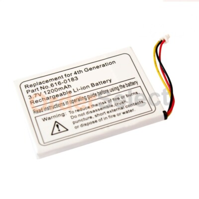 Replacement Battery for Apple iPod MP3 4th Gen 616-0198 616-0215