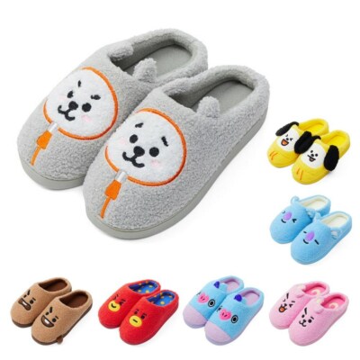 BT21 Boucle slippers slides BTS 