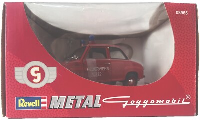 REVELL METAL 08965 1:18 RED GOGGOMOBIL FIRE DEPARTMENT DIECAST MODEL BOXED