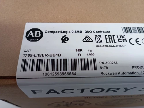Original Factory Sealed AB 1769-L18ER-BB1B /B CompactLogix 384KB DI/O Controller - Picture 2 of 4