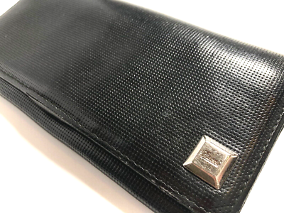 GUCCI VINTAGE CLASSIC LOGO EMBOSSED LEATHER LONG WALLET COIN  display picture 1