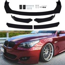 Front Spoiler Lippe Stoßstange Schwarz Glanz passend für 5er E60 E61 07 08 09 DE