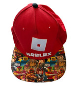Roblox Youth Red Snap Back Cap Adjustable Red Har