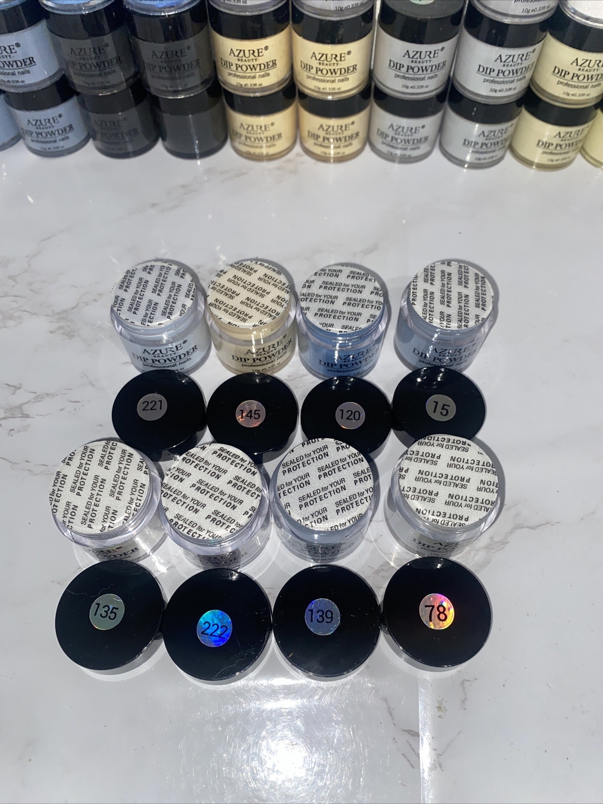 Lot Of 48- Azure-Dip Powders | eBay
