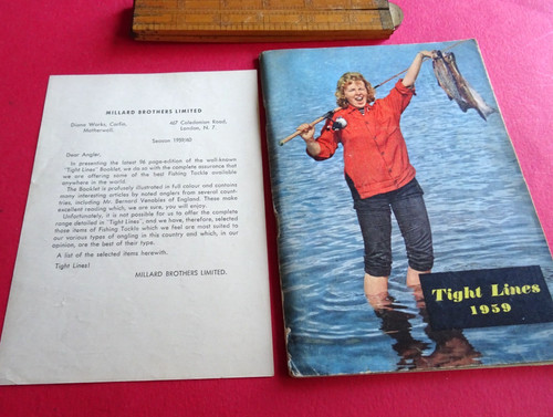 RARE VINTAGE ABU TIGHT LINES ADVERTISING FISHING CATALOGUE 1959