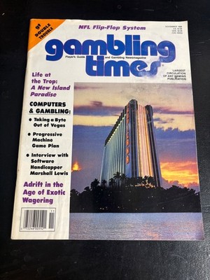 Gambling Times Magazine November 1986 Tropicana Hotel Las Vegas Gaming