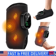 Electric Foot Ankle Massager Relieve Ankle Pain 6 Heat Levels, 3 Vibration Modes