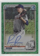 2020 Bowman Chrome Prospect Green Shimmer Refractor 72/99 Paul Richan Auto 2f9
