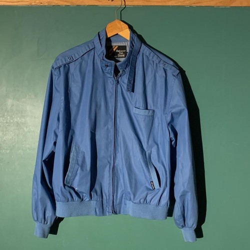 Sears Roebuck, Vintage Sears 1980s Bomber Jacket Mens XL Light Blue Retro 80s Club Member Coat