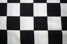 1 Yard Black White 2" Check Cotton Fabric 37" X 44"