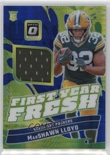 2024 Panini Donruss Optic First Year Fresh Blue Hyper Prizm Marshawn Lloyd 1ny5
