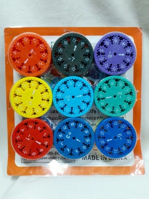 9pcs Math Facts Fidget Spinners Addition & Subtraction Game Educational Toy KID