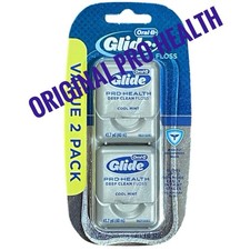 NEW 2 Pack Oral B Glide Pro Health Deep Clean Floss Cool Mint 87.4 YD ORIGINAL