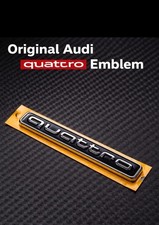 Original Audi Q7 Q8 Q6 E-tron Emblem QUATTRO CHROM SCHWARZ Schriftzug 8W9853737