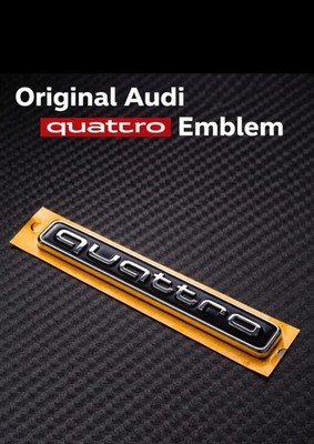 Original Audi Q7 Q8 Q6 E-tron Emblem QUATTRO CHROM SCHWARZ Schriftzug 8W9853737