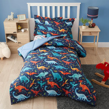 Twin Dinosaur Bedding Set for Boys - Soft Comforter  Pillowcase Included