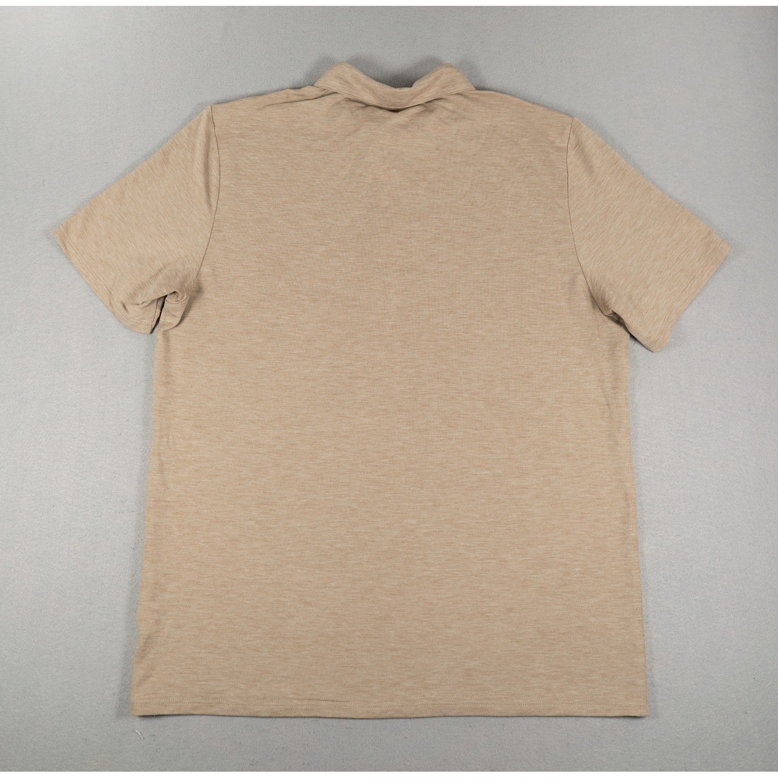 Vuori Mens Polo Shirt V1004 Short Sleeve Heathered Tan Size M Athleisure image 5