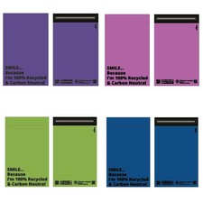 Mailer Bags Mailing Envelope Parcel Pack 100% Recycled Material 4 Size 4 Colour
