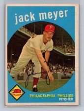 Jack Meyer Philadelphia Phillies 1959 Topps #269 Baseball Card