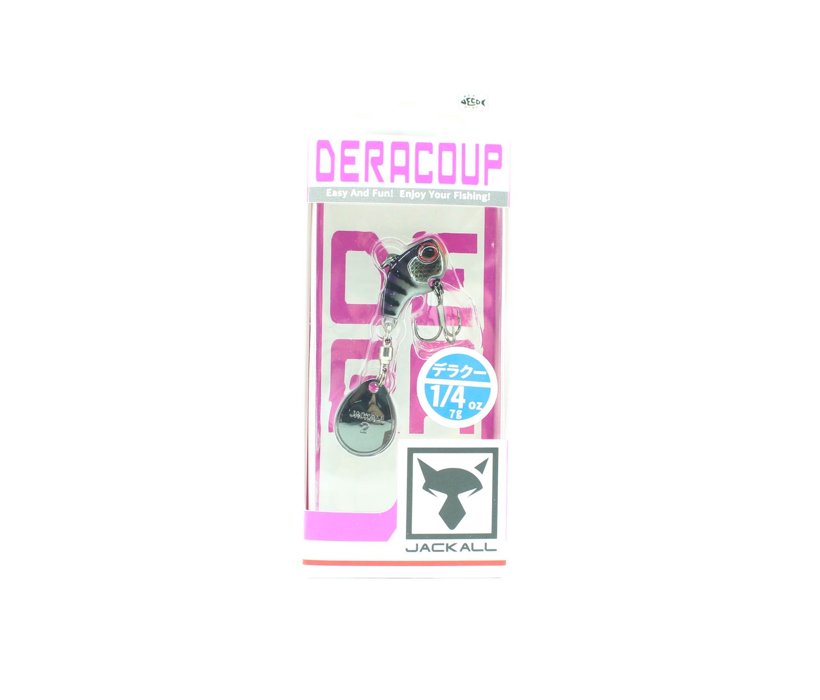 Jackall Deracoup 1/4 oz Spin Tail Sinking Lure Muddy Black (1884)