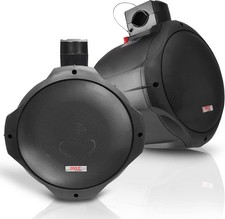 Pyle 6.5" Dual Marine Speakers -2 Way IP44 Waterproof, Weather Resistant, 200 W