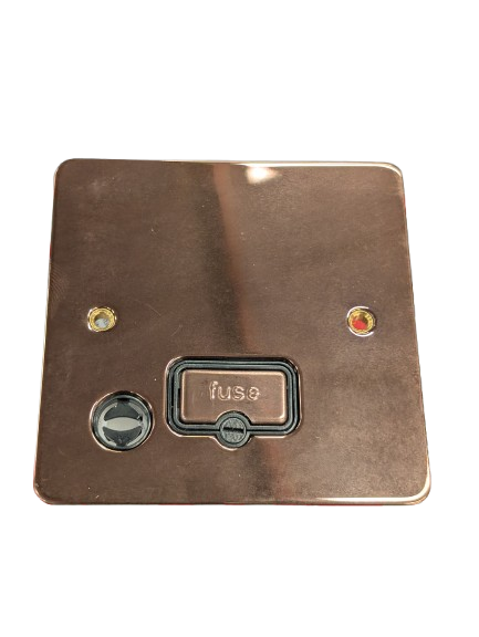 MK K1489 PBZ 13A Unswitched Connection Unit Flex Outlet Bronze