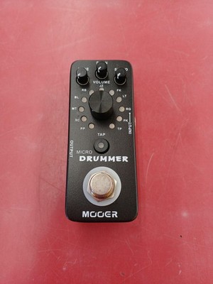 MOOER Micro Drummer Drum Machine Pedal 121 Beats Tap Tempo Used
