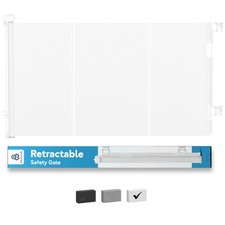 Retractable Baby Gate for Stairs  Doorways, Dog Pet Gate