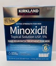 KIRKLAND Minoxidil 5 Solution 6 Months Men's Hair Regrowth Extra Strength 4/27 