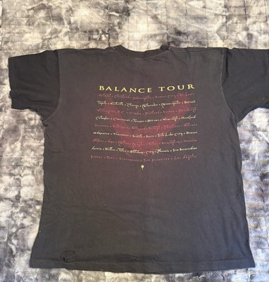 Vintage 1995 Van Halen Balance Tour T-Shirt Double Sided XL Black