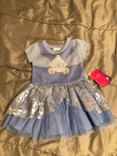 Disney Princess Cinderella Infant Girls Dress Sz 12 Months NWT Tulle Lined Tutu