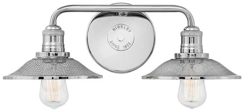 Hinkley Rigby 8 3/4"H Polished Nickel 2-Light Wall Sconce - Picture 2 of 9