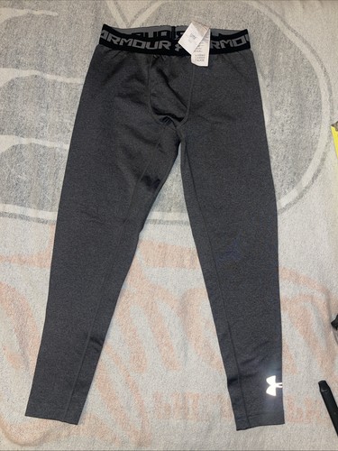 Under Armour Youth Boys YMD/JM/M Gray Pants Cold Gear