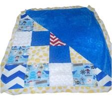 large baby blanket pirates multicolor Soft Gently Used