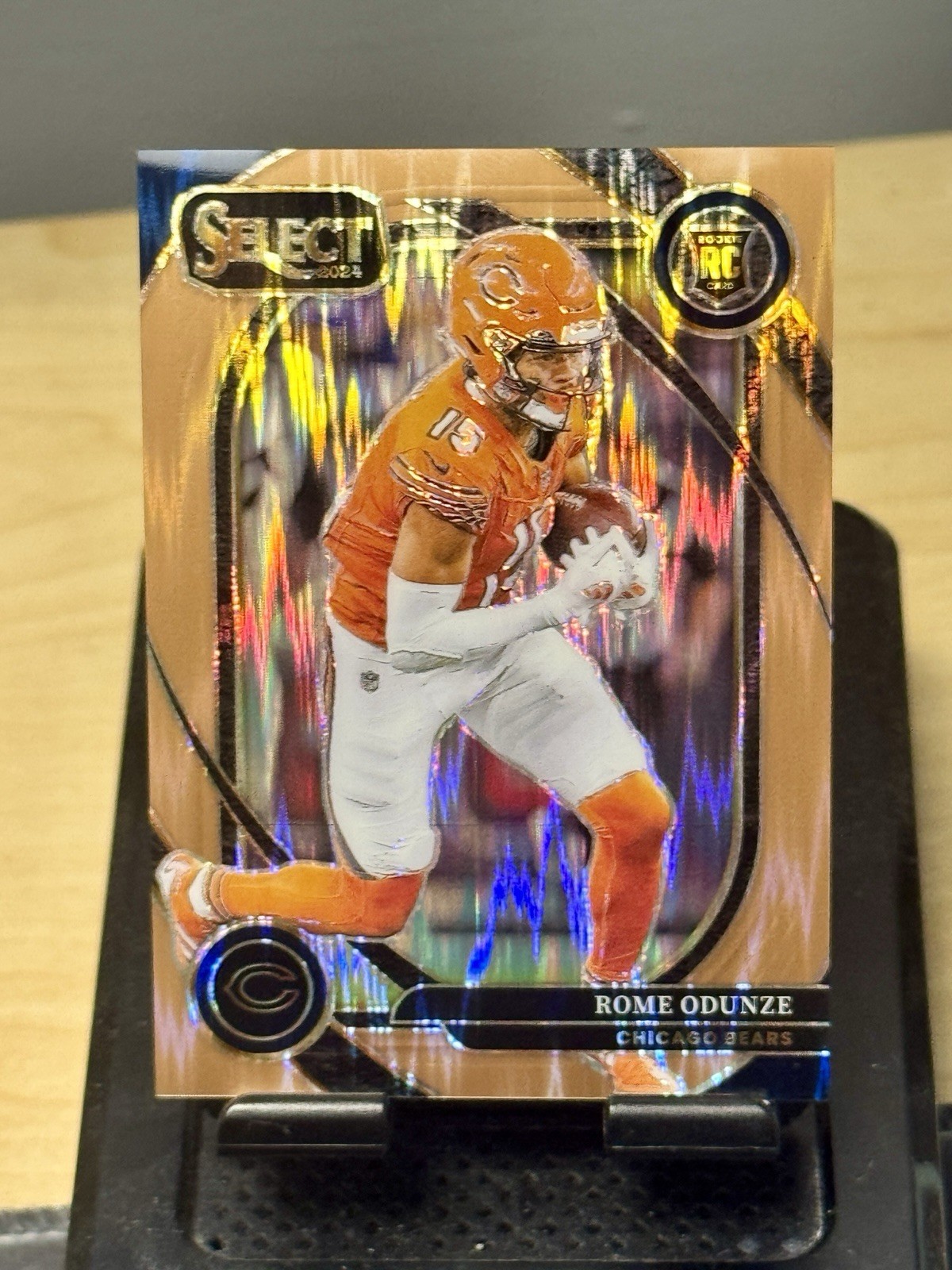 2024 Panini Select - Club Rome Odunze Copper Shock Prizm /299 RC Bears