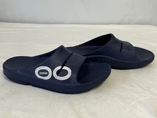 OOFOS OOAHH SPORT Navy White Logo sz Men 8 Women 10
