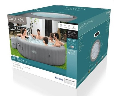 Bestway Grenada 8-Person AirJet Inflatable Portable Spa-93'' X 28''