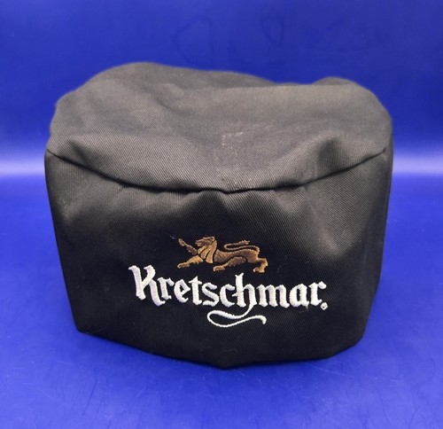 Kretschmar Premium Deli Meats Black Unisex L/XL Chef Beanie ~ Polyester & Cotton
