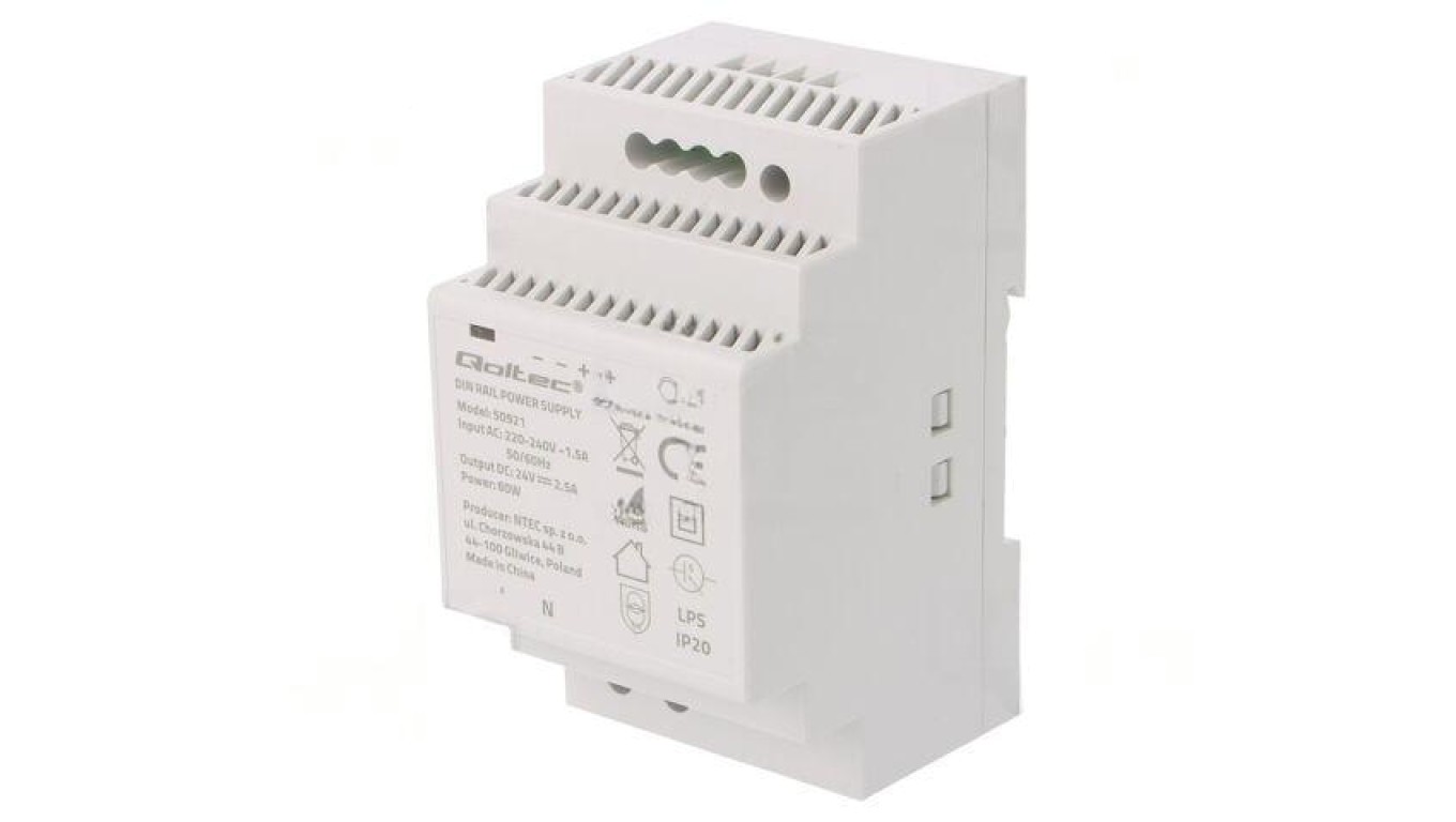 Switching Power Supply: For DIN Rail, 60W, 24VDC, 2.5A 50921