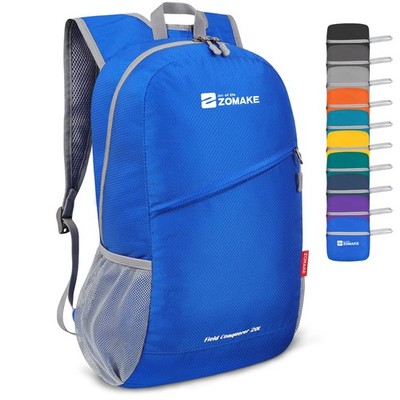 Lightweight Packable Backpack 20L Foldable Small Daypack Hiking Travel Dark Blu