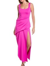 Black Halo Eve Laurel Berman Fuchsia Pink Eartha Gown Sz. 0 NWT 